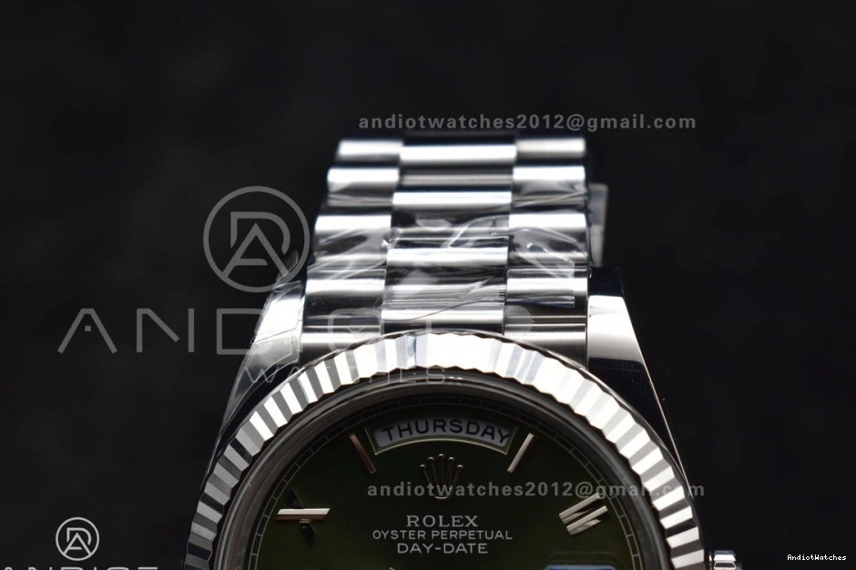 Edition THBF Best President Green Roman 662 Date Day (Gain Weight) on Refined 228239 SS Bracelet 1:1 40 Dial VR3255 0106